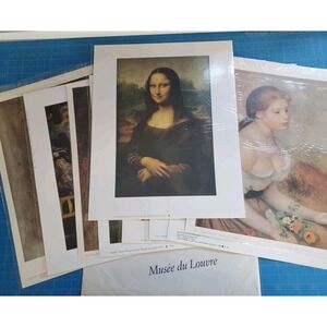 Museum Prints Lot Of 9, Purchased In Paris, Unused